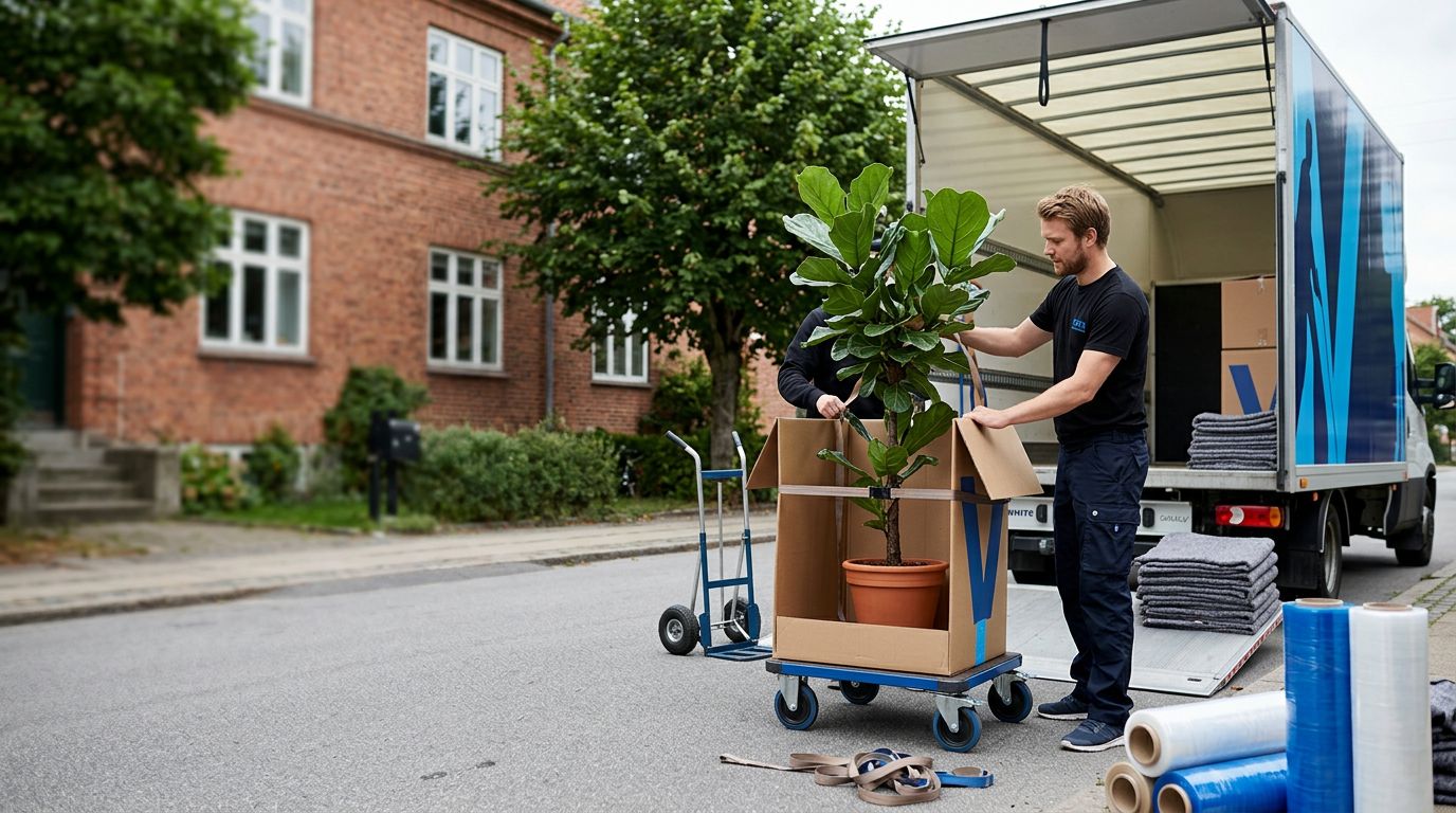 flytning af planter