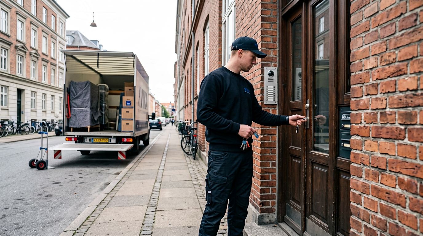 nøgleoverdragelse flytning